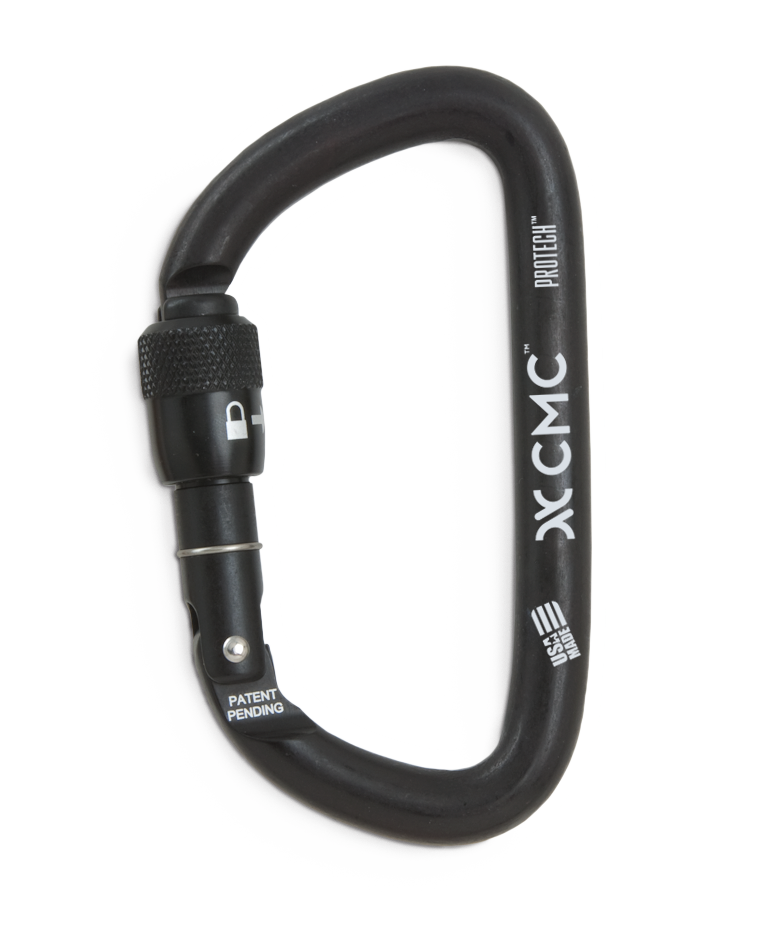 D-Ring Carabiner With Screw Lock