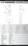 Rock Exotica 1.5'' Shackle Pacific Ropes Spec