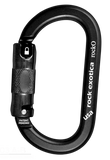 Rock Exotica RockO Aluminum Carabiner Pacific Ropes Black