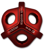 Rock Exotica RockStar 3-D Rig Plate Pacific Ropes Red