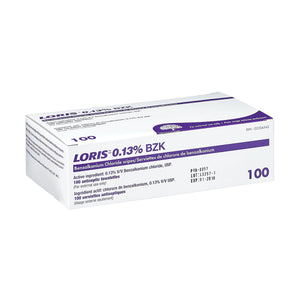 Loris BENZ.CHLOR. 0.13% WIPES,8"X5"