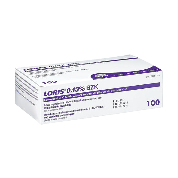 Loris BENZ.CHLOR. 0.13% WIPES,8
