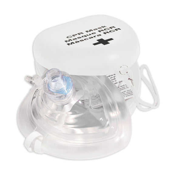 Glenwood Labs CPR MASK,ONE WAY VALVE,OXYGEN INLET