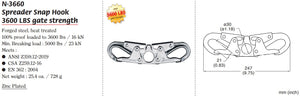 Yoke SPREADER BAR SNAP HOOK