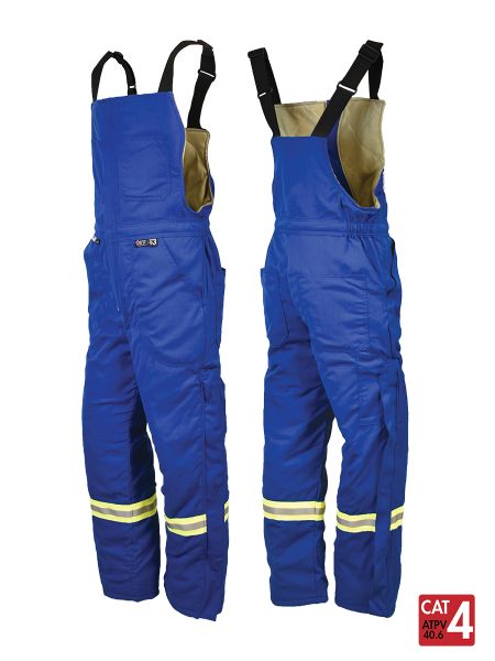 IFR Westex DH Antistat 6.5 oz Insulated Bib Pants - Royal Blue