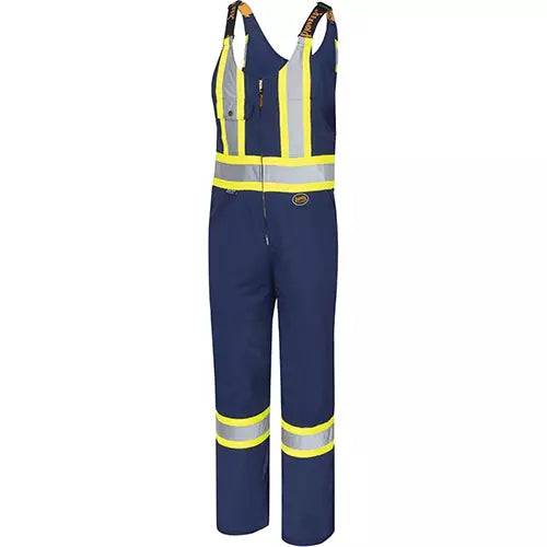 Pioneer  6615 Safety Overalls, Poly-Cotton, 46, Navy Blue