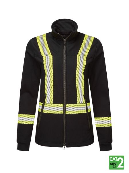 IFR WOMEN’S SEGMENTED STRIPED NAVY FLEECE FULL ZIP JACKET – Pacific Ropes