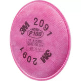 3M  2000 Series Respirator Prefilters, Particulate Filter, P100 Filter Pack of 2
