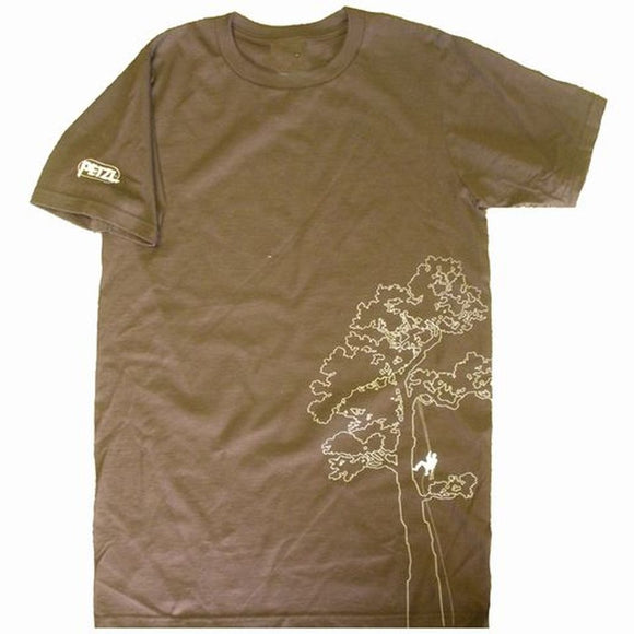 Petzl Men's Arborist T-shirt brown Pacific Ropes