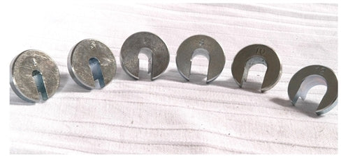 No. 10, No. 12, 3/8”, 1/2”, 5/16” and 1/4” Imperial UNC Slotted Button adaptor set of 6 pieces for M2000/M0095