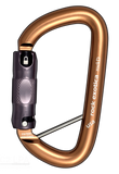 Rock Exotica Rock D Aluminum Carabiners Gold TriLock Pacific Ropes