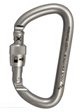 Rock Exotica Rock D Stainless Carabiner Pacific Ropes Screw Lock