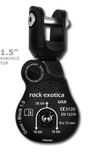 Rock Exotica 1.5'' Shackle Black Top Pacific Ropes